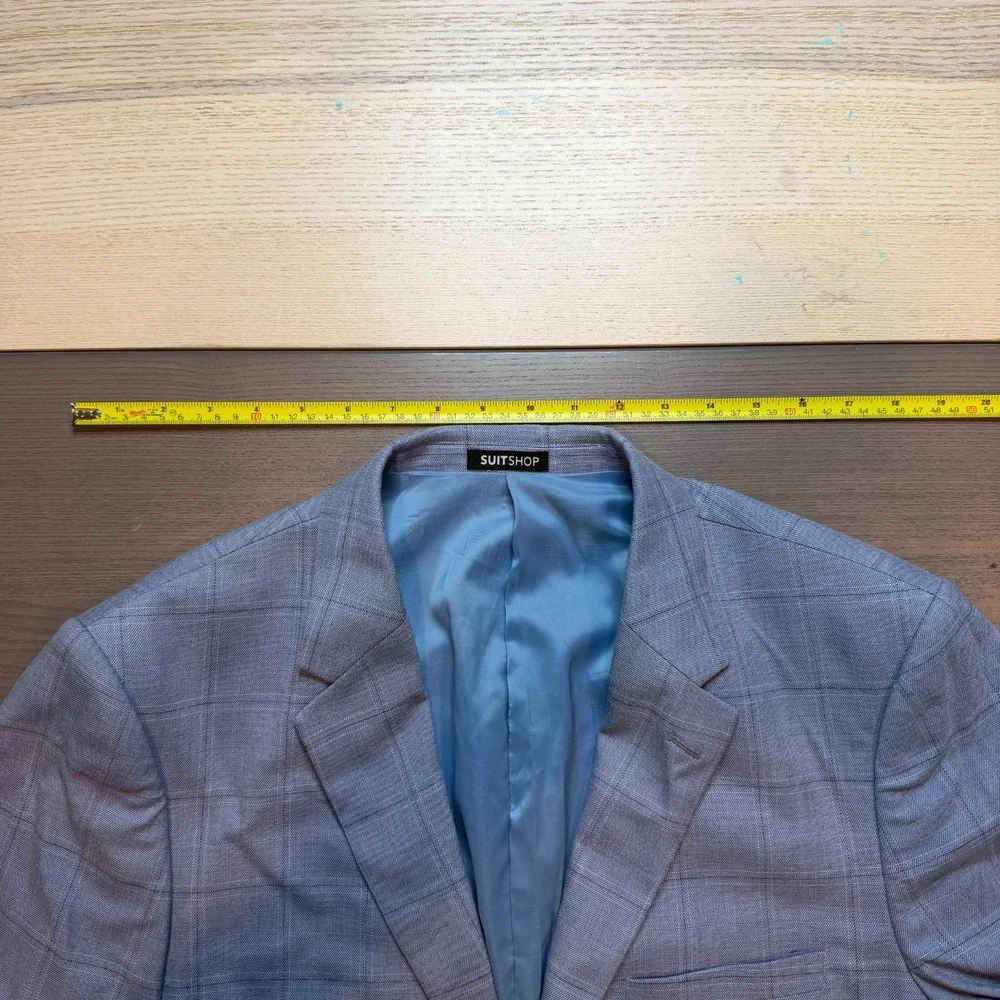 SuitShop‎ Jacket Men 44S Slim Fit Gray/blue